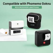 Phomemo 1 Roll Thermal Label Paper, White Square Labels, 2.75 Inch X 3.14 Inch (70 X 80 Mm), 100 Labels/Roll, Compatible With Phomemo M220/M250/M200/M221/M260 Thermal Label Printers, Multipurpose White Self-Adhesive Label Paper For Addresses, Logistics, Small Businesses, Etc. - White(70X80mm) - View 3