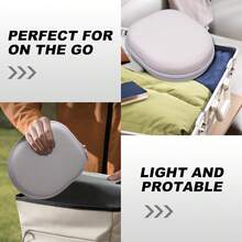 Headphone Case Compatible With , , Soundcore Anker, , Edifier, BERIBES, KVIDIO Wireless Headphones, Travel Hard Beige Case By - Trong sáng - Xem 8