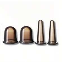 Conjunto de ventosas de silicone - Ventosas de massagem com sucção a vácuo, adequadas para o rosto, podem ser usadas nas bochechas, lábios, área dos olhos e testa, vários tamanhos disponíveis - Adequadas para uso em estúdio e em casa - Ótima opção de presente