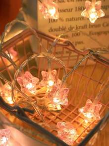 1 Stück romantische LED Fee-Lichterkette in Herzform, dekorative Beleuchtung für Zuhause Schlafzimmer, 3D Kunst Dekor Thema, batteriebetrieben, perfekt für Valentinstag, Geburtstag, Hochzeit, Muttertag, Innen- und Außengarten, Weihnachten, Feiertagsparty, Blumen, Geschenke & Deko, traumhafte Atmosphäre, 150/300 cm - Rosa Liebesherz - Übersicht 7