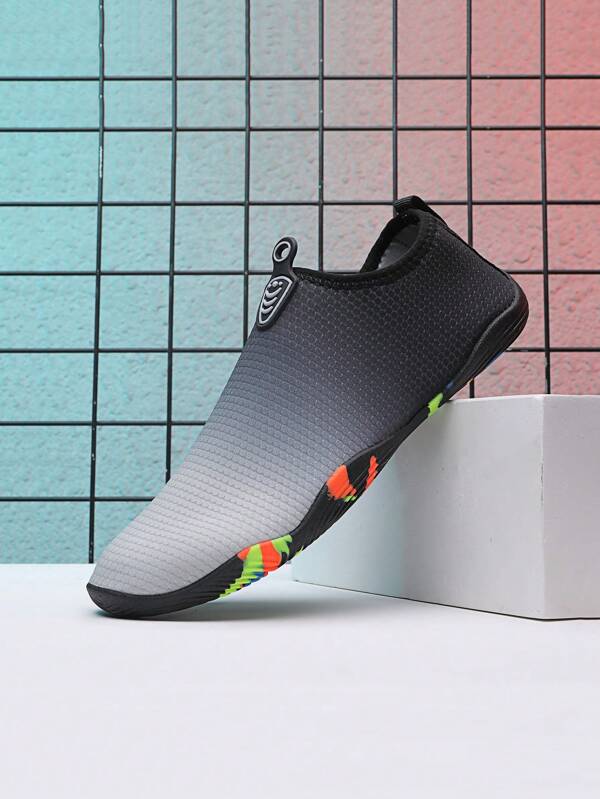 Teenage Boys' Summer Water Shoes, Outdoor Wading Shoes, Non-Slip Rubber Sole Breathable Mesh Upper, Lightweight Quick-Dry Beach Shoes, Suitable For Swimming, Beachcombing, Running, Jumping Rope, Fitness, Dancing, Rafting, Surfing, Wading, Diving, Yoga, Indoor/Outdoor Activities