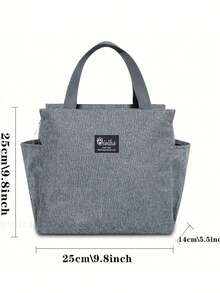 大容量可定制花卉图案午餐包，个性化铝箔保温午餐包，拉链保温午餐盒，实用顶部提手，轻便可折叠，时尚女士手提包，时尚旅行野餐包 - 彩色 - 查看 6