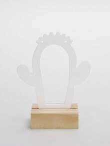 1pc/3pcs Earring Display Stand - Durable White Acrylic And Wooden Base, Sleek Minimalist Design, Convenient Earring Holder And Jewelry Organizer For Home Or Jewelry Retail Use Back To School - White - View 18