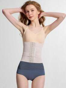 1 pieza es una prenda moldeadora deportiva y casual ajustada específicamente diseñada para mujeres, con un cinturón de goma de cloropreno segmentado y transpirable con hebilla y un cinturón acelerador de quema de grasa de plástico para el control de la grasa abdominal y el entrenamiento de la cintura. Este es un cinturón moldeador que puede ayudarte a ejercitarte mejor. Cinturón de cintura adecuado para ejercicio, hogar, deportes y caminar.