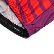 RAUDAX Maillot de cyclisme d'été à rayures rouges Raudax, chemise de sport de vélo de montagne respirante pour l'extérieur, vêtements de cyclisme sur route à manches courtes