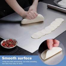 Stainless Steel Cutting Boards With Lip For Kitchen, Metal Cutting Board Over Sink, Non-Slip Stainless Steel Cutting Board Suitable For Meat, Fruits, Vegetables, Bread And Baking(Silver) - Bạc - Xem 4