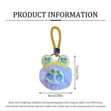 1pc Plush Keychain Pompom Charm, Cute Small Bear Plush Pendant, Bag Decoration Accessory
