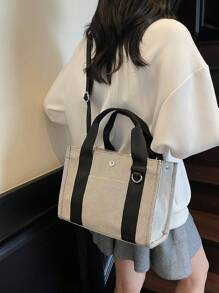 Sac à main minimaliste de grande capacité, sac à bandoulière, cabas, sac bandoulière