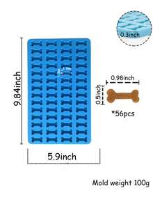 2 Different Shape Mold Sets, Cat And Dog Snack Mold, 116-Hole Mini Fish And Bone Shaped Silicone Mold For Baking Pet Treats/Cookies/Cat, Pet As A Bonus, Fish And Bone Shaped Candy/Chocolate Mold (Set Contains A Bone Shaped Silicone Mold And A Fish Shaped Silicone Mold,Total Of 2 Pieces) - Multicolor - View 10