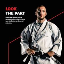 Karate Uniform For Children And Adults, Lightweight For Students, Martial Arts Karate Gi With Belt - Blanco - View 5