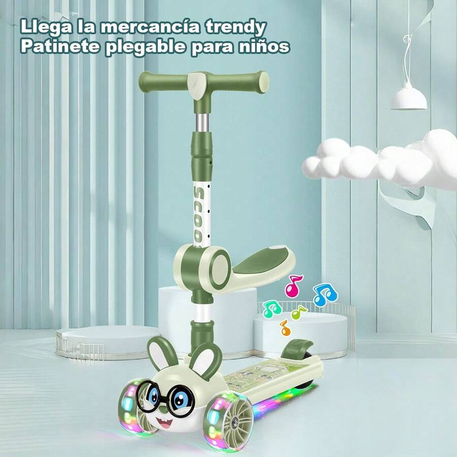 Cartoon Design Scooter, Twist Car, Swing Car, One-Button Folding
