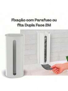 Wall-Mounted Bag Dispenser Organizer Bag Puller - 白色 - 查看 5