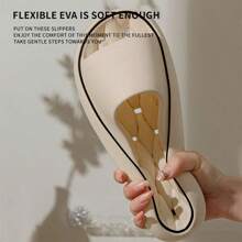 1 Pair Bathroom Slippers, Non-Slip, Waterproof, Massage Effect, Indoor Hotel Slip-Resistant Slippers, EVA Anti-Odor Home Slippers For Men And Women