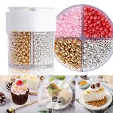1 pièce de Perles, Perles pour la décoration de gâteau en 2 tailles, Perles blanches nacrées pour la décoration de gâteau, cupcake, glace, chocolat, biscuits, célébrations, mariage, baby shower, fête