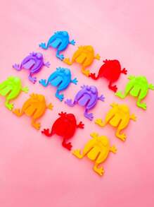 36 pièces Mini grenouilles sauteuses - jouets de doigts en plastique colorés, apprentissage amusant et cadeaux de fête, idéaux comme cadeaux d'anniversaire, durables, sans pile, jeux interactifs, récompenses en classe et fourre-tout de sac cadeau. Jouets de fête, design de grenouille ludique, jouets en plastique de qualité, jeux de grenouilles sautantes amusants, grenouille sautante en plastique de couleur unie, jouet éducatif pour enfants, cadeau pour la fête des enfants