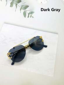 1 pezzo Occhiali alla moda con montatura quadrata e stampa leopardata per uomo, accessorio personalizzato e stiloso per uscite, guida, feste ed eventi, occhiali da uomo senza montatura