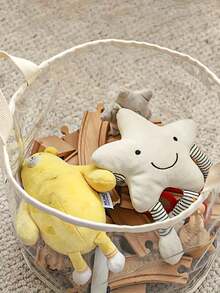 1 Peça Caixa de Armazenamento Transparente de Grande Capacidade em PVC, Cesta de Armazenamento Multifuncional para Uso Doméstico; Caixa de Armazenamento para Escrivaninha; Lixeira Doméstica, Organizador Especial de Brinquedos para Quarto de Crianças, Organizador de Diversos, Cesta de Armazenamento de Roupas Sujas para Banheiro, Caixas de Armazenamento com Tampa, Caixas de Armazenamento, Organizador de Caixas de Armazenamento, Caixas de Armazenamento para Roupas, Caixa de Armazenamento Fofa, Caixas de Armazenamento com Alças, Caixas de Armazenamento de Plástico Grande, Caixas de Armazenamento Rosa, Caixas de Armazenamento Boho, Caixas de Armazenamento para Lavanderia em Prateleira