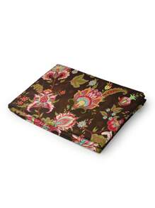1 pieza Sábana ajustable con estampado floral tropical digital, ropa de cama con aloe vera amigable con la piel, adecuada para todas las estaciones como protector de colchón, regalo para vacaciones, disponible en múltiples tamaños, se ajusta a camas de hasta 25 cm de altura (1 pieza de sábana ajustable solamente, sin funda de almohada ni relleno)