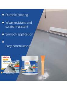 Pintura para pisos 3-en-1: impermeable, resistente a los arañazos, imprimación rápida para sitios de construcción y uso doméstico - Multicolor - Ver 1