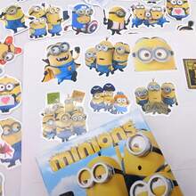 Minions 63 Pe??as Adesivos ?? Prova d'??gua com Tema de Minions Estilo