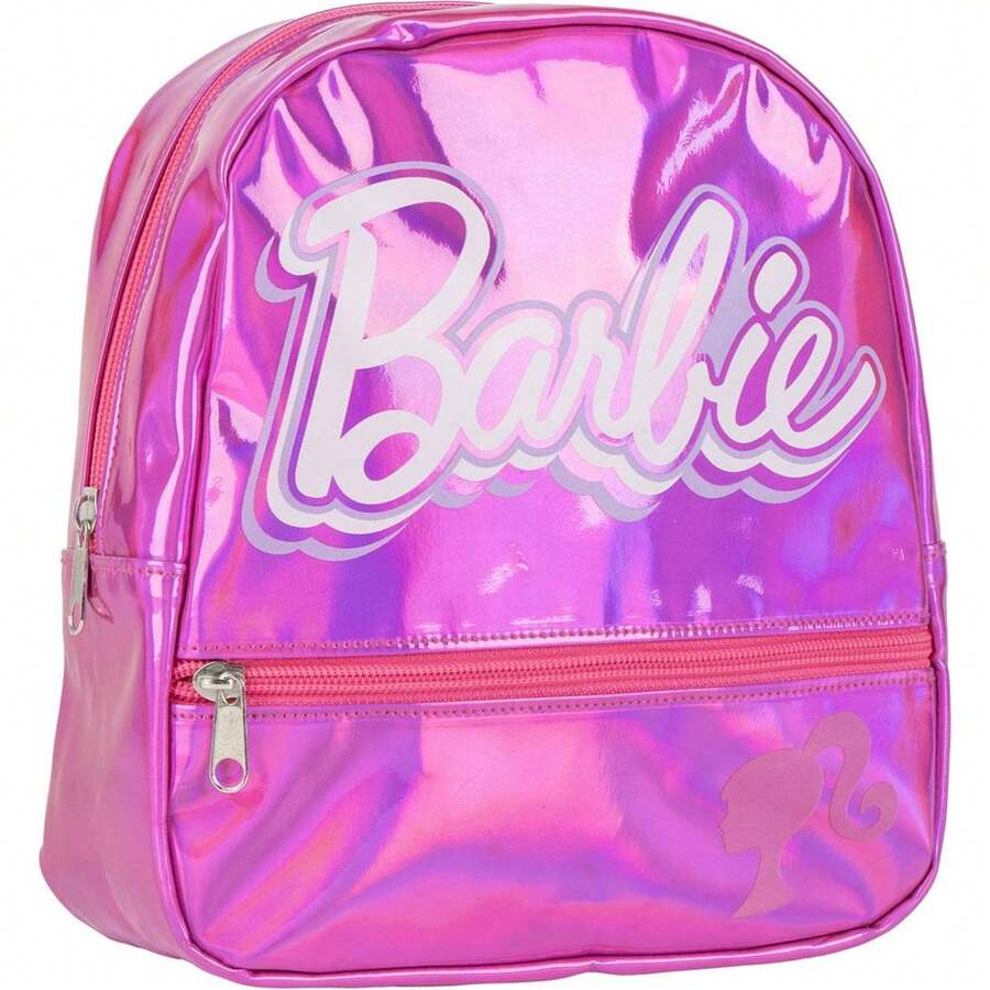Mattel Barbie Iridescent Casual Backpack For Boys And Girls - Pink - View 1