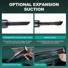 Aspirateur portable pour la maison et la voiture, rechargeable par USB, sans fil, ultra-puissant, nettoyeur de poussière, convient pour une utilisation intérieure et domestique