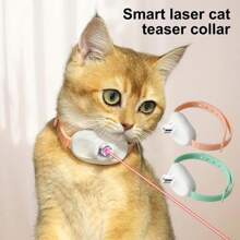 Aimall Automatic Cat Laser Toys - Wearable Interactive Toys For Indoor Cats Kitty Dogs, Kitten Exercise Collar, Cat Enrichment, USB Rechargeable