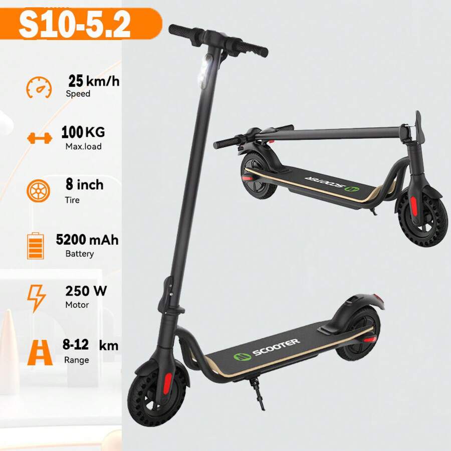Megawheels S10 5.2AH Electric Scooter Adult Folding E-Scooter Urban Commute New - 1 - View 1