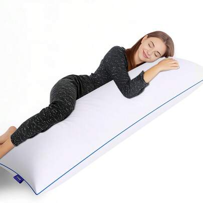 Body Pillow For Adults - Memory Foam Full Body Pillow Insert - Long Sleeping Breathable Bed Pillow