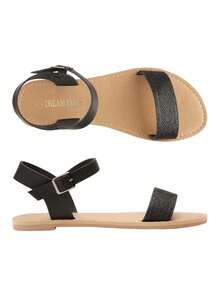 Women's Hoboo-New Flat Sandal - Black/GLITTER - View 6