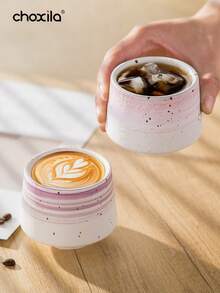 choxila 1 pièce Tasse en céramique, Tasse à café expresso, Tasse à thé, Accessoires à café, Parfait pour la chambre, le salon, le thé de l'après-midi, le café ou l'utilisation à l'hôtel - tasse à café - Voir 1