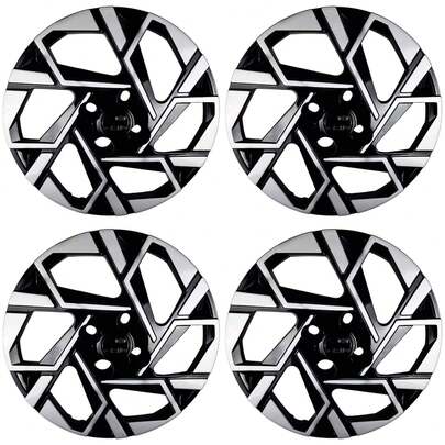 GRID CALOTAS Jogo de Calota Aro 15" cor Preto/Prata para HB20/HB20S 2024 Grid - 202CP-PBP-E