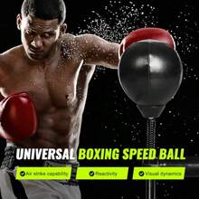Boxing Speed Ball Featuring A Universal 8mm Screw And A Replaceable Spare Sandbag For Dynamic And Enduring Training Sessions Black JR0086 - 黑色 - 查看 2