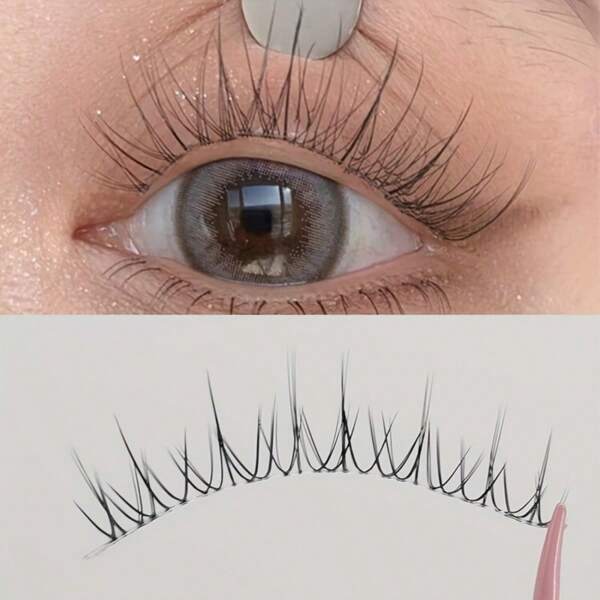 5 Pairs Mink Eyelashes - Natural Thin Anime Eyelashes, C Curl, 10-12mm & 6-9mm Length, Transparent Band, Suitable For K-Pop, Cosplay, Manga Styles - Reusable, Multi-Purpose Package For Beginners