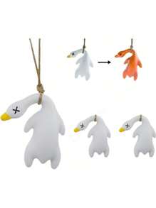 UV Induction Color-Changing Roast Duck Pendant | Photosensitive Advanced Technology Car Keychain |Universal For Cars And Bicycles | Automatic Color Change In Case Of Ultraviolet Rays | Indoor And Outdoor Creative Pendant | Funny And Cute Roast Duck Decorative Pendant Car Accessories Bag Charm School Cartoon Goth Y2k Christmas Gift