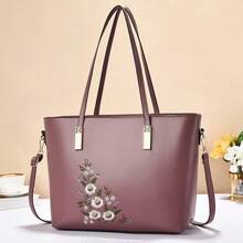 Women Top Handle Bags - 紫色 - 查看 2