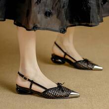 Women Flat Sandals - 黑色 - 查看 5