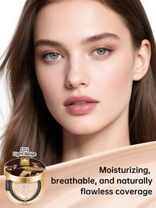 CATKIN Phoenix气垫粉底液，可叠加遮瑕，抗衰老精华妆容，轻盈缎光妆效，含替换装，C02浅米色 - C02 Light Beige - 查看 3