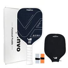 VISPINVO 1pc 41.5 Cm High-Performance Kevlar Braided Kimchi Paddle, Increased Sweet Spot And Enhanced Spin, USA Brand Selection, I-Shaped Texture Technology, High-Performance Protective Strip, Hot-Pressed Integrated, Fashionable Fabric Texture Matte Surface Anti-Slip Design, Lightweight, Aerospace Bulletproof Grade Material, RED And BLUE,
