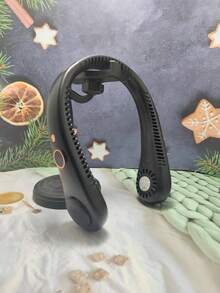 1 件挂颈风扇，USB 供电，5 档可调数字迷你便携式免提风扇 - 彩色 - 查看 13