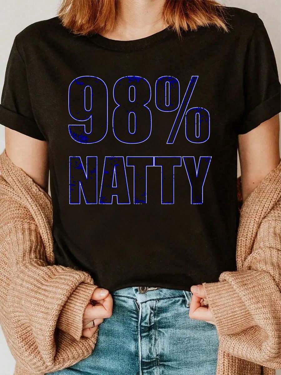 100% Cotton  LX Apparel Colorful BLUE Tren Anavar Testosterone T-Shirt Summer Tops Women - Black - View 1