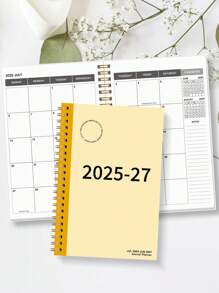 BUBU 1 pieza Planificador de calendario de 52 semanas + Pegatinas de índice. Este cuaderno espiral semanal y diario es un planificador de citas de 52 semanas que mejora la productividad, suministros de oficina, calendario para adultos y organizador personal, útiles escolares