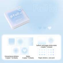 1 件腮红记事本，渐变硫酸纸笔记本，多功能学习记事本，学校用品，返校 - 彩色 - 查看 10