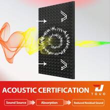 TOUO Sound Absorbing Foam Panels 47.2"X23.6"X2"/1.18" Noise Reduction Wall Acoustic Panels For Studio Office Gaming Room Podcast Space High-Density Soundproof Board 1–4 Pieces 8 Colorful - Multicolor - View 4