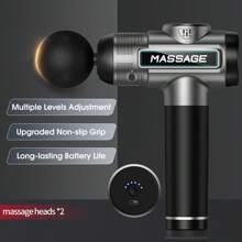 Professioneel handmassagepistool, massagepistool voor diepe weefselmassage, stille borstelloze motor en draagbaar massagepistool met 8 verwisselbare koppen voor diepe spierverlichting en ontspanning, ontspannend cadeau