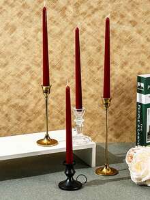 2pcs (10 Inch) Burgundy Long Scented Candles, Including Scented Candle Set, Can Burn For 8 Hours, Halloween Candle Center Decoration, Christmas Home Atmosphere Decoration, Home Candle Holder Gift, Suitable For Giving Gifts To Close Friends, Women, And Winter Solstice Gifts