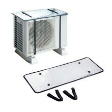 Cubierta para unidad de aire acondicionado exterior resistente a todas las condiciones climáticas: protección contra rayos UV y polvo, para proteger la unidad central de aire acondicionado