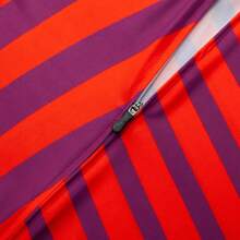RAUDAX Maillot de cyclisme d'été à rayures rouges Raudax, chemise de sport de vélo de montagne respirante pour l'extérieur, vêtements de cyclisme sur route à manches courtes