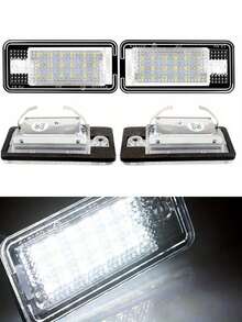 2pcs LED License Plate Lights Are Compatible With AUDI For A3, S3, A4, S4, A6, C6, A8, S8, Q7 - Multicolor - View 8