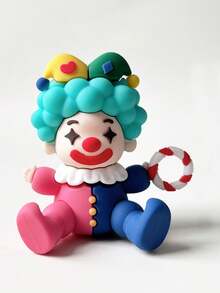 1 件儿童烘焙蛋糕装饰，马戏团小丑大象兔子生日蛋糕装饰桌面装饰，婴儿洗礼派对甜蜜桌面装饰 - 彩色 - 查看 11